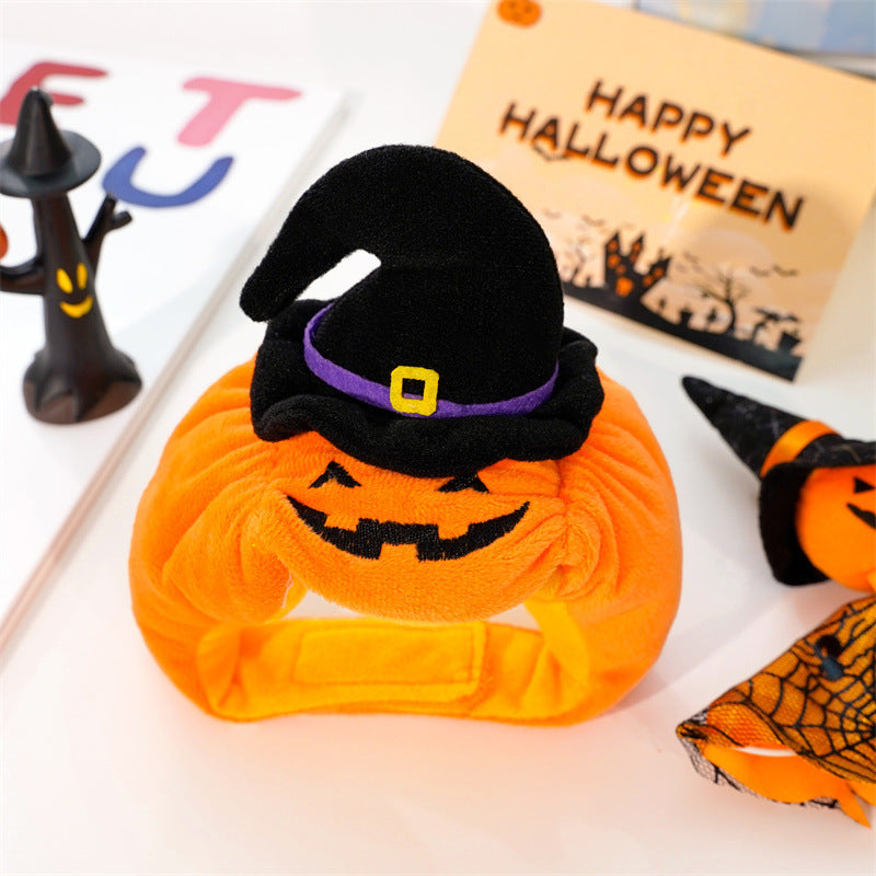 Halloween Pumpkin Pet Vest – Funny Costume Harness for Dogs & Cats