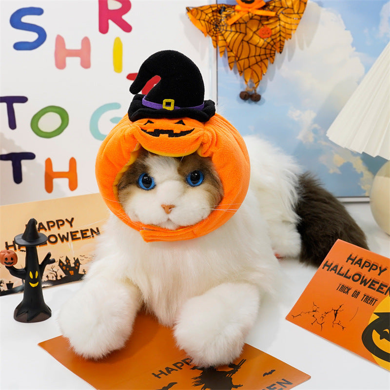 Halloween Pumpkin Pet Vest – Funny Costume Harness for Dogs & Cats