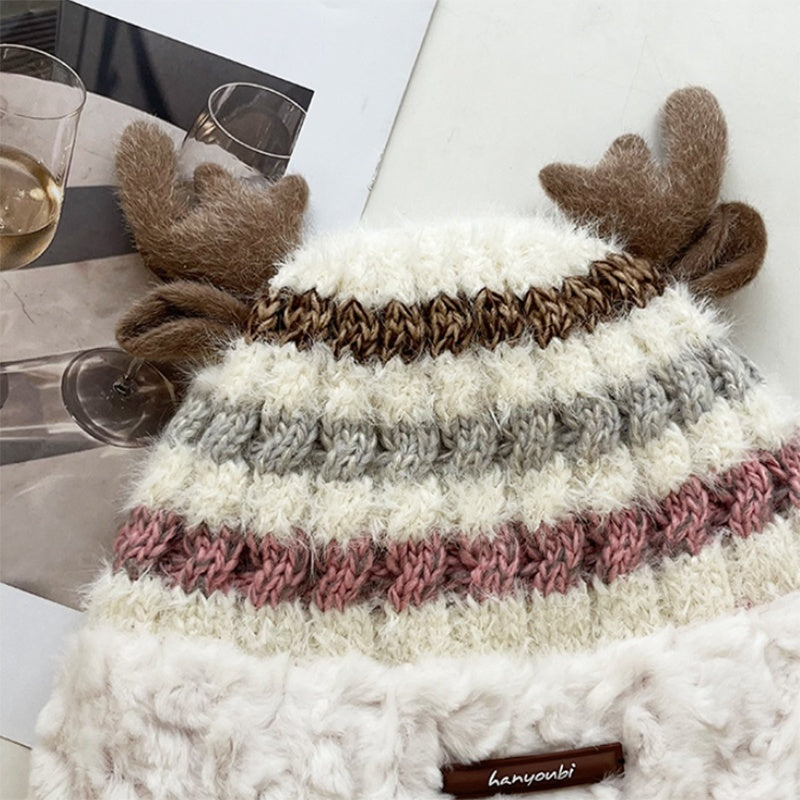 Warm Christmas Hat – Cute Antler Design