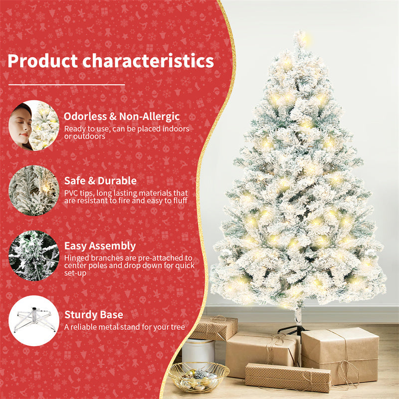 Christmas Décor Tree – Snow-Covered PVC Design