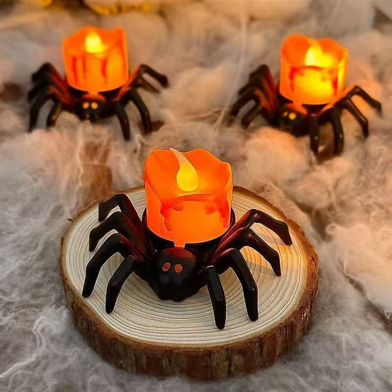 Halloween Spider Night Lights – Spooky Decoration Props for Home, Bar & Parties