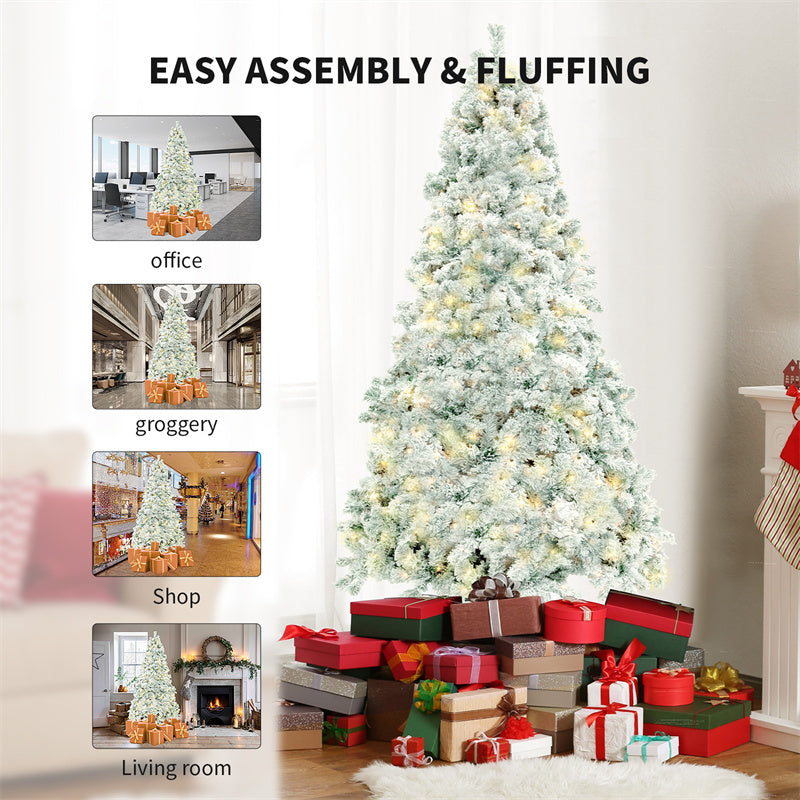 Christmas Décor Tree – Snow-Covered PVC Design