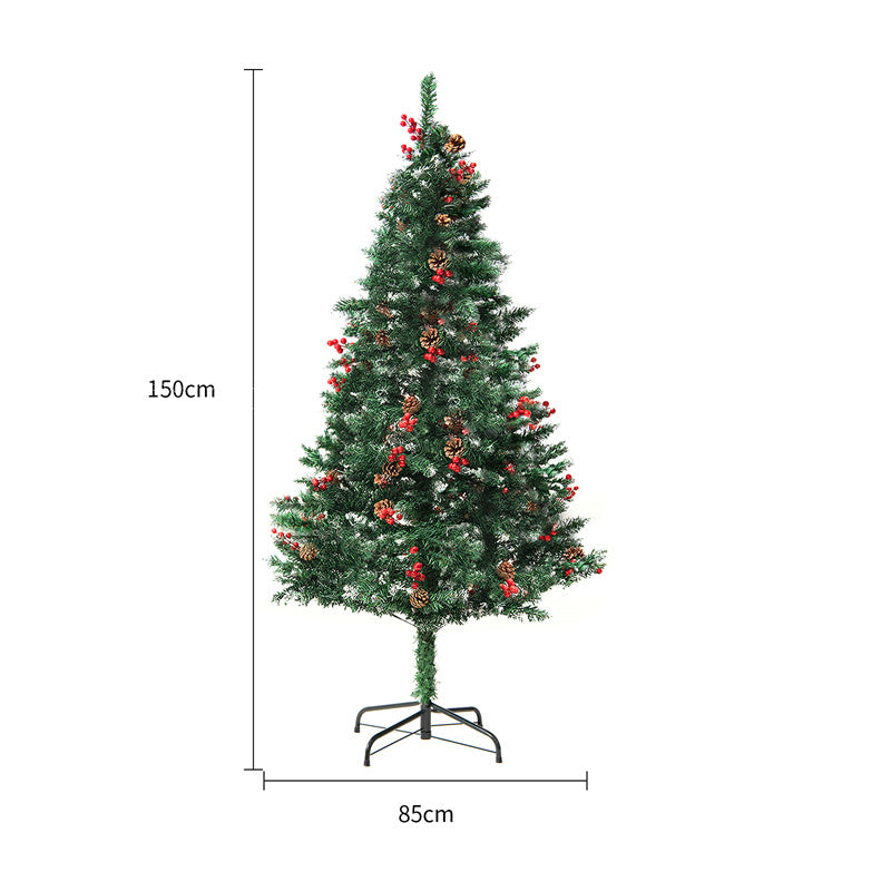 Christmas Décor Tree – Snow-Covered PVC Design