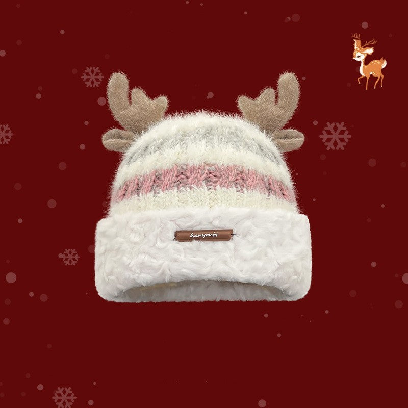 Warm Christmas Hat – Cute Antler Design