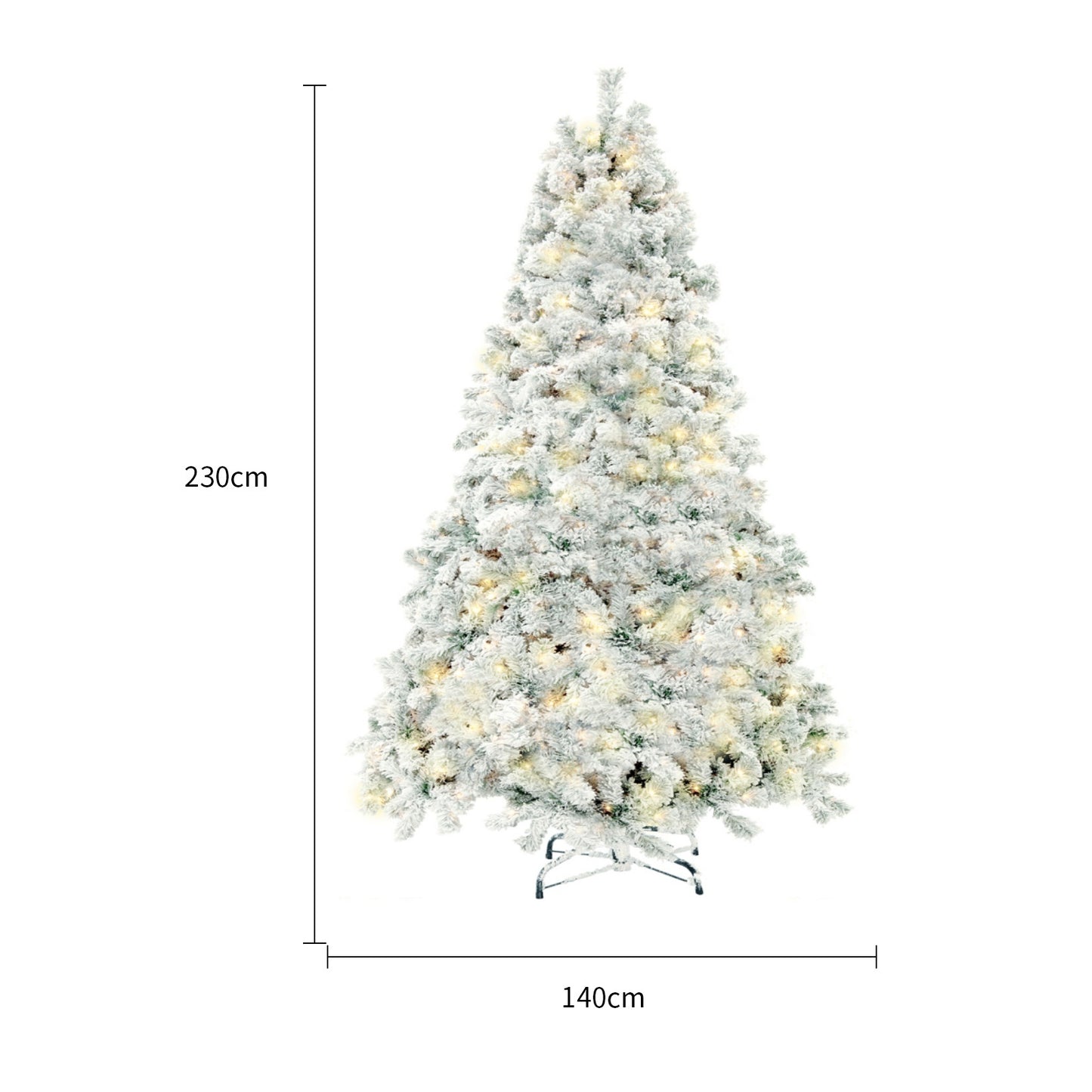 Christmas Décor Tree – Snow-Covered PVC Design