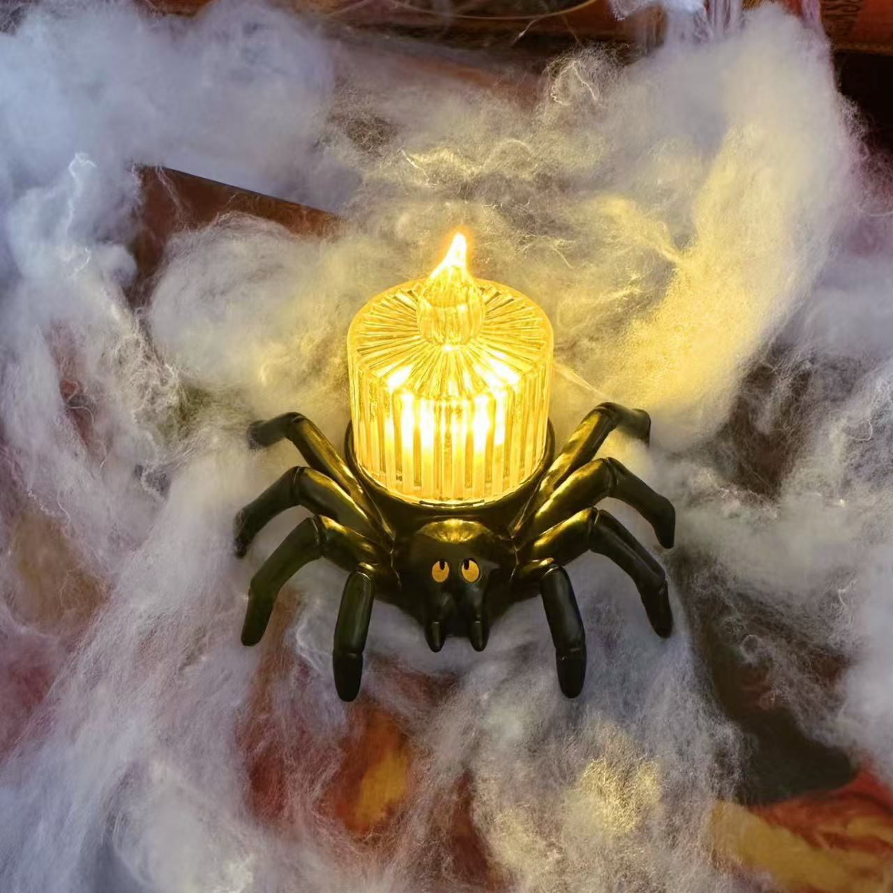 Halloween Spider Night Lights – Spooky Decoration Props for Home, Bar & Parties