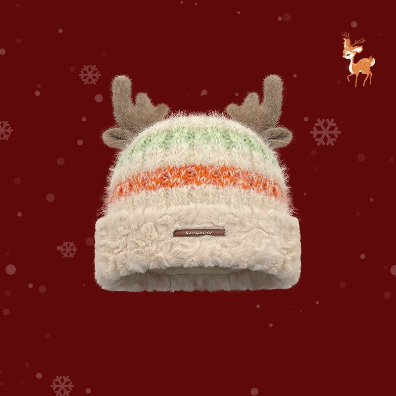 Warm Christmas Hat – Cute Antler Design