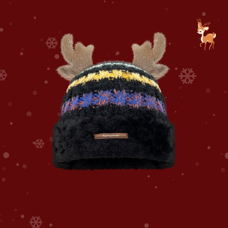 Warm Christmas Hat – Cute Antler Design