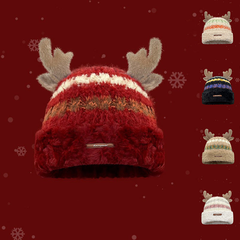 Warm Christmas Hat – Cute Antler Design