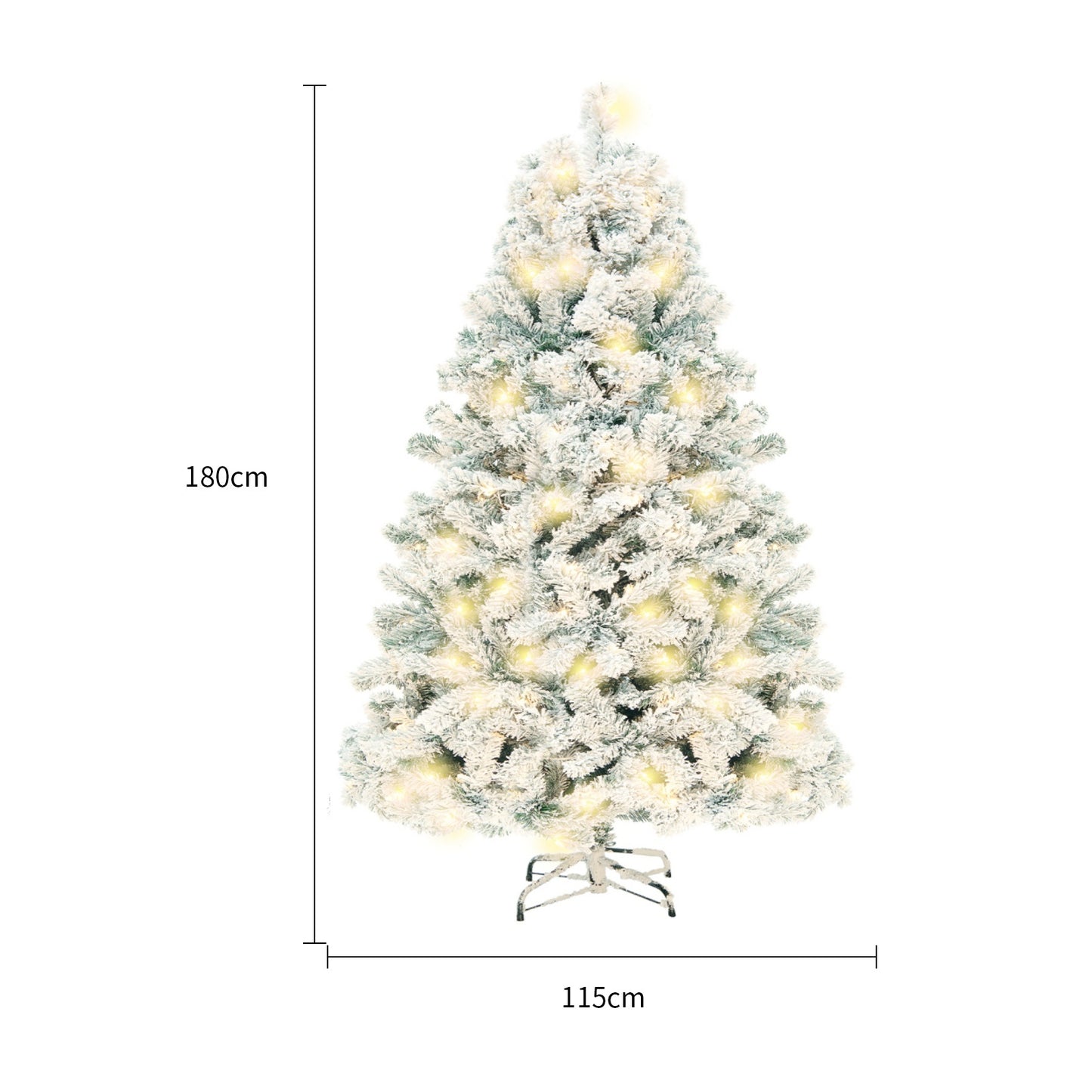 Christmas Décor Tree – Snow-Covered PVC Design